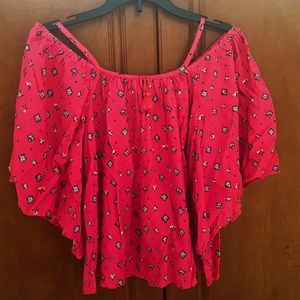 Arizona Pink Kids Floral Blouse